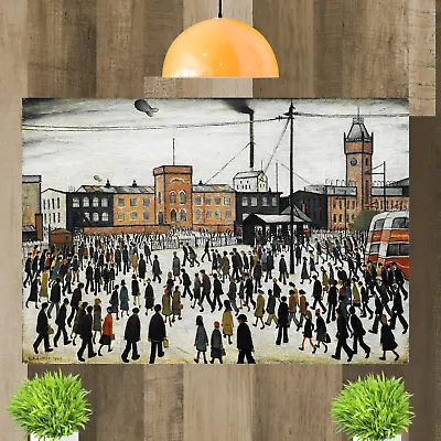 £25.98 • Buy LS Lowry Going To Work People Framed Wall Art Print Artwork Painting