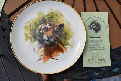 David Shepherd Wildlife Plate + Certificate Ltd Edition Wedgwood Tiger • £5.99