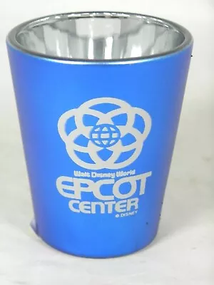 Disney World Epcot Center Blue Metallic Finish Shot Glass • $16.95
