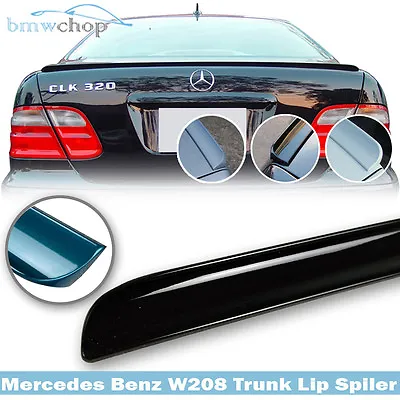 Fits Mercedes Benz CLK320 CLK430 W208 Trunk Spoiler Lip Painted Black #040 • $88.07