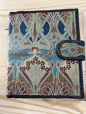 LIBERTY Of LONDON-FILOFAX MINI SIZE-RARE IANTHE FABRIC & LEATHER-INCL INSERTS • £65