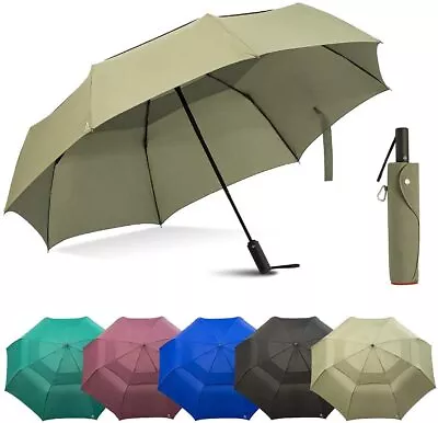 $47.95 • Buy Large Windproof Umbrella Folds Into Portable Travel Size