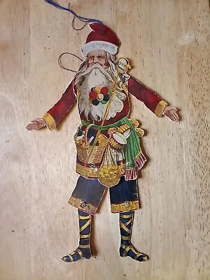 Vintage Articulated Santa Claus Saint Nick Paper Doll 13 Inches • $19.99