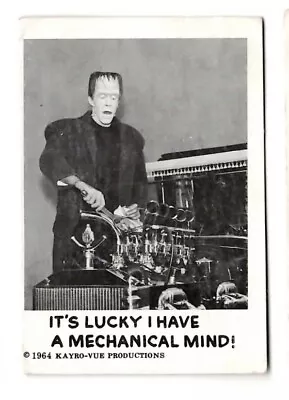 1964 Leaf Munsters Card 36 (See Scan  - Make Offer) It's Lucky I Have A Mechanic • $14.57