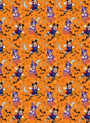 $22.99 • Buy Lined Window Valance Curtain 42 X 15 Disney Halloween Mickey Minnie Mouse Bats
