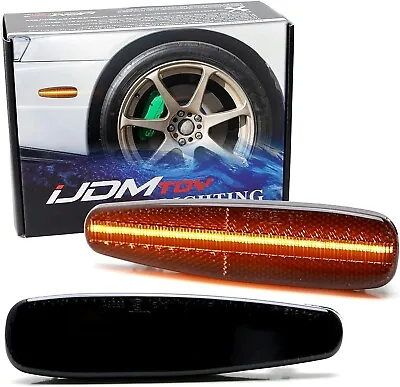$42.31 • Buy JDM Smoke Amber Full LED Strip Front Side Marker For Nissan Silvia S14 G2 240SX
