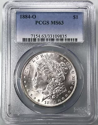 1884-O Morgan Dollar PCGS MS63 $1 Silver US Coin Uncirculated Blast White • $74.95