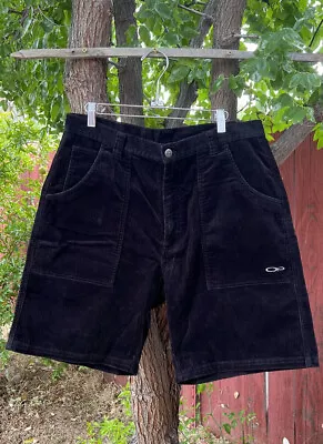 Vintage 90s Ocean Pacific OP Corduroy Shorts Black Mens 34 Surf Skate Dogtown • $129.99