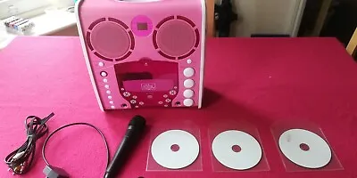 £21.15 • Buy The Singing Machine Portable CD+G Karaoke Player Model SML383P & 3X Discs &a Mic