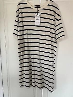 BNWT Zara Striped T-shirt Dress Size Medium • £10