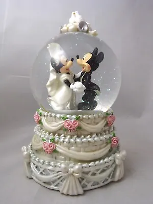 £31.58 • Buy Walt Disney World Snow Globe  Dream Is A Wish  Mickey Minnie Wedding VG 011323WT