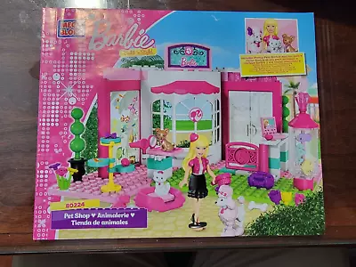 Barbie MEGA BLOKS Instruction Manual Set #80224 PET SHOP! Good Condition. • $3