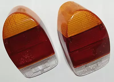 Tail Light Lens Set Left Right Pair Amber Red Volkswagen T1 Bug Beetle 1971-1972 • $73.85