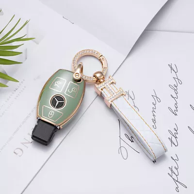 For Mercedes-Benz TPU Smart Car Key Case Covers Keychain Fob Holder Accessories • $10.57