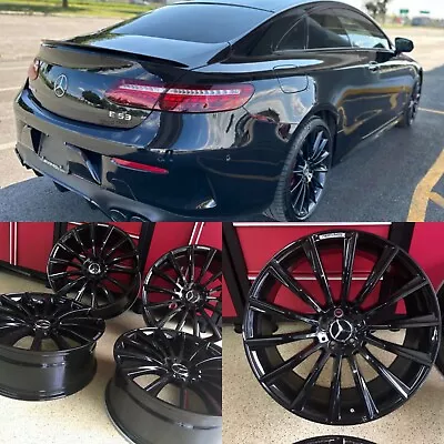 Mercedes Fit 18 Inch Black Sl63 Rims Wheels Set4 New Fits Cls500 Cls550 Cls  Amg • $995