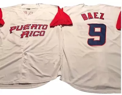 Clemente Francisco Lindo Javier Baez Yadier Molina Baseball Jerseys Puerto Rico • $29.99