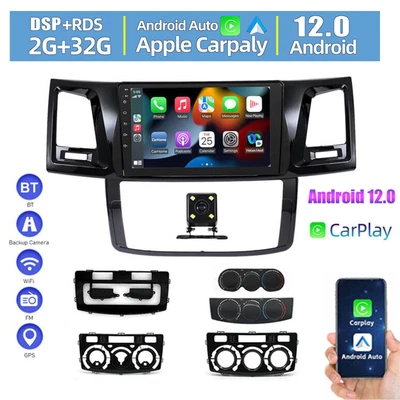 $218.89 • Buy 9'' Android 12 Gps For Toyota Hilux 2005-2014 Car Stereo Apple Carplay Head Unit