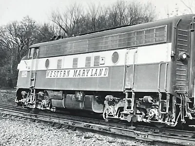 DH) Artistic Photograph 1974 Western Maryland Railroad Train Engine 234 • $14.50