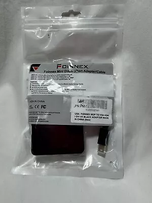 FOINNEX Mini Display Port To VGA HDMI DVI 4K Black Adapter • $5.99
