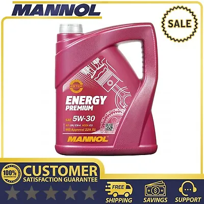 Mannol 5l Premium 5w30 Fully Synthetic Long Life Engine Oil Low Saps C3 Dexos2 • £18.75