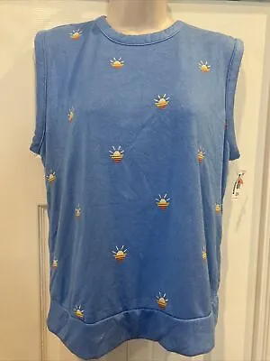 New With Tags P.J Salvage Sleeveless Bright Blue Pajama Tank Size Small • $4.25