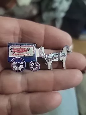 Vtg Antique Cracker Jack Toy Horse Drawn Wagon Tin Metal Angelus Marshmallows • $45