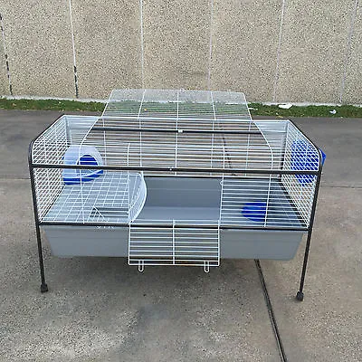 XX-Large Metal Indoor Rabbit Guinea Pig Cage Hutch Stand Toilet 152x92x76cm • $350