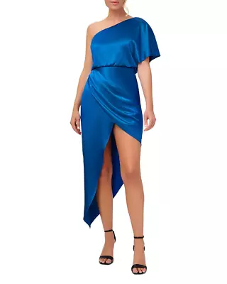 Aidan By Aidan Mattox Crepe One Shoulder Gown 3A 2364 • $37.96