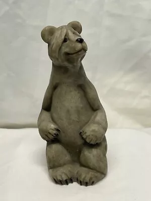 Second Nature Design Quarry Critters Bear Sitting Sculpture Figurine - 1999 • $15