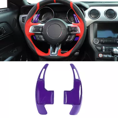 Interior Steering Wheel Shift Paddle Extended Shifter Trim For Ford Mustang 15+ • $21.49