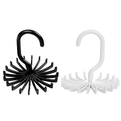 $9.15 • Buy Adjustable 360°Rotating 20 Hook Belt Organizer Scarf Tie Rack Hanger Tie Holder