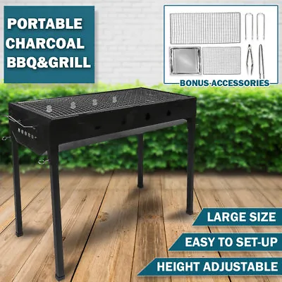 Large Portable Outdoor BBQ Barbecue Grill Set Charcoal Kebab Picnic Camping Sets • $54.50