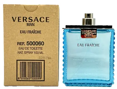 Versace Man Eau Fraiche For Men 3.4 Oz Eau De Toilette *TR* Spray NEW AUTHENTIC • $37.95