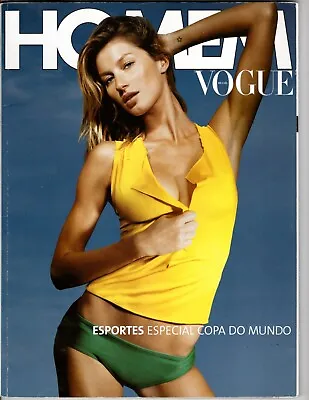 GISELE BUNDCHEN PORTUGUESE Brazil Brasil Vogue Homem Magazine Winter 2002 • $47.99
