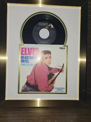Custom Framed Real 45 Record & Picture Sleeve 11x14 U Pick Elvis Prince Madonna • $69.99