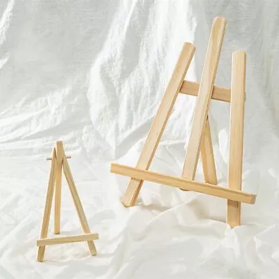 Wooden Small Easel Pine Wood Display Canvas Art Craft Table Stand Wedding./ • £2.71