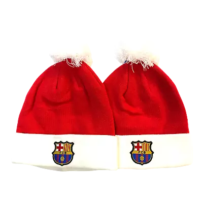Fc Barcelona Beanie Hat Youth Kids Boys Christmas Set 2 Pcs Authentic Official 2 • $14.99