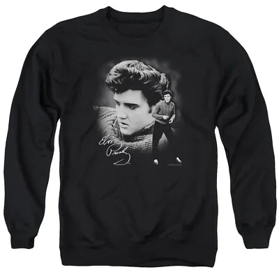 Elvis Presley Sweater Crewneck Sweatshirt Licensed Music King Of Rock Black • $24.49