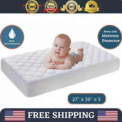 Pack N Play Mattress Protector Cotton Waterproof Pad  Hypoallergenic Breathable. • $22.23