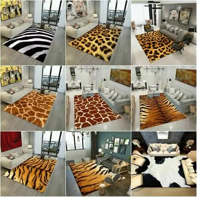 Animal Print Rug Tiger Leopard Rug Living Room Rug Hall Runners Carpet Floor Mat • $86.90