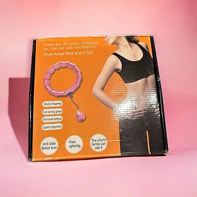 Customizable Smart Hula Hoop Exerciser Massage Fitness Pink Workout Round New • $10