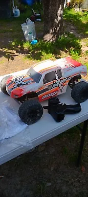 ECX AMP MT 2WD 1/10 Scale *USED RC Monster Truck RTR Orange/White • $100