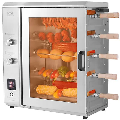 VEVOR Stainless Steel Gas Shawarma Grill Machine 2 Burner Gyro Kebab Machine • $395.89