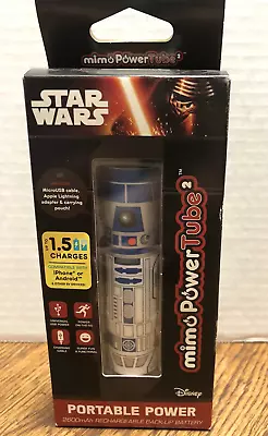 Power Bank Portable Charger Mimo PowerTube 2600mAh Star Wars Series R2D2 New Box • $19.99