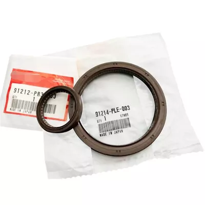 Oil Pump Front & Rear Main Crank Seal 91214-PLE-003 91212-PR3-003  For Honda New • $34.99