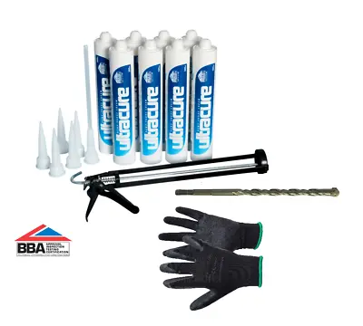 ULTRACURE Damp Proof Cream Kit (8 X 380ml Kit) | DPC Course Injection Treatment • £60.90