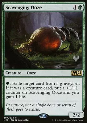 Magic The Gathering MTG Scavenging Ooze (204p) Core Set 2021 Promos   LP • $0.99