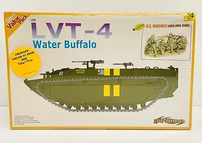 Dragon Cyber Hobby LVT-4 Water Buffalo 1:35 Plastic Model Kit 9134 New Sealed • $99.95