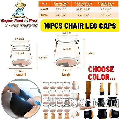 Furniture Chair Leg Caps Table Feet Socks Floor Protectors Silicone Cover Pads • $17.50
