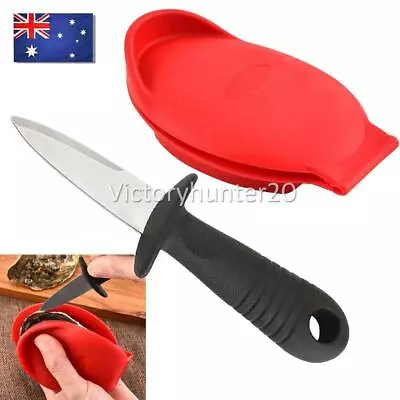 2x/set Edge Design Oyster Shucking Set Red Knife Holder Shucker AU STOCK • $17.95